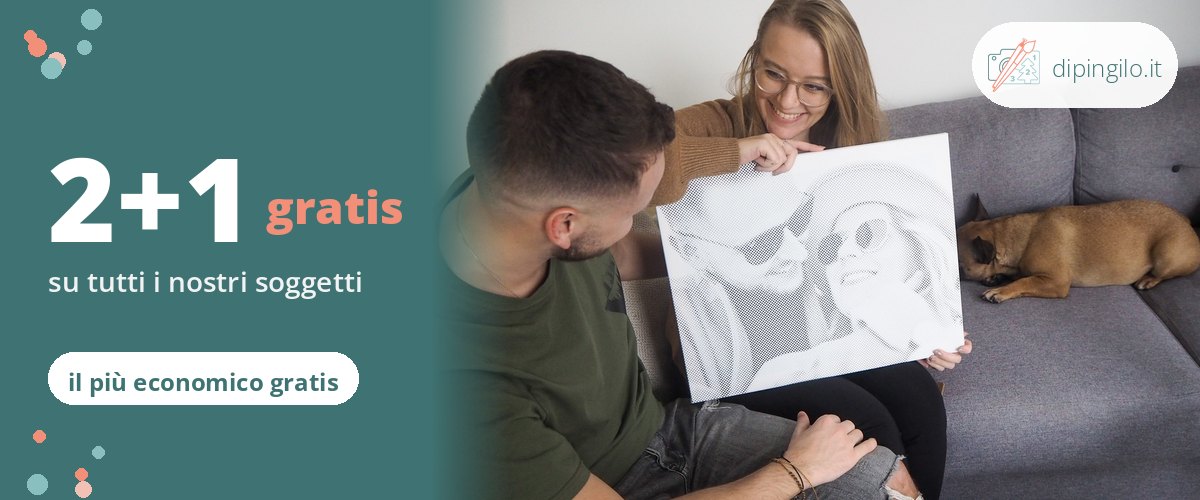 Offerta 2+1 gratis su tutti i nostri soggetti