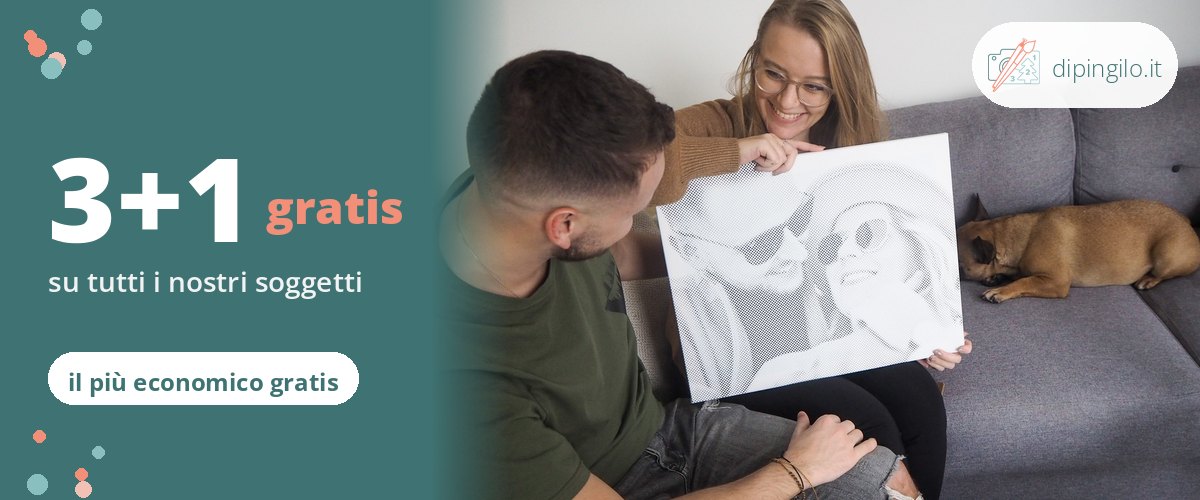 Offerta 3+1 gratis su tutti i nostri soggetti