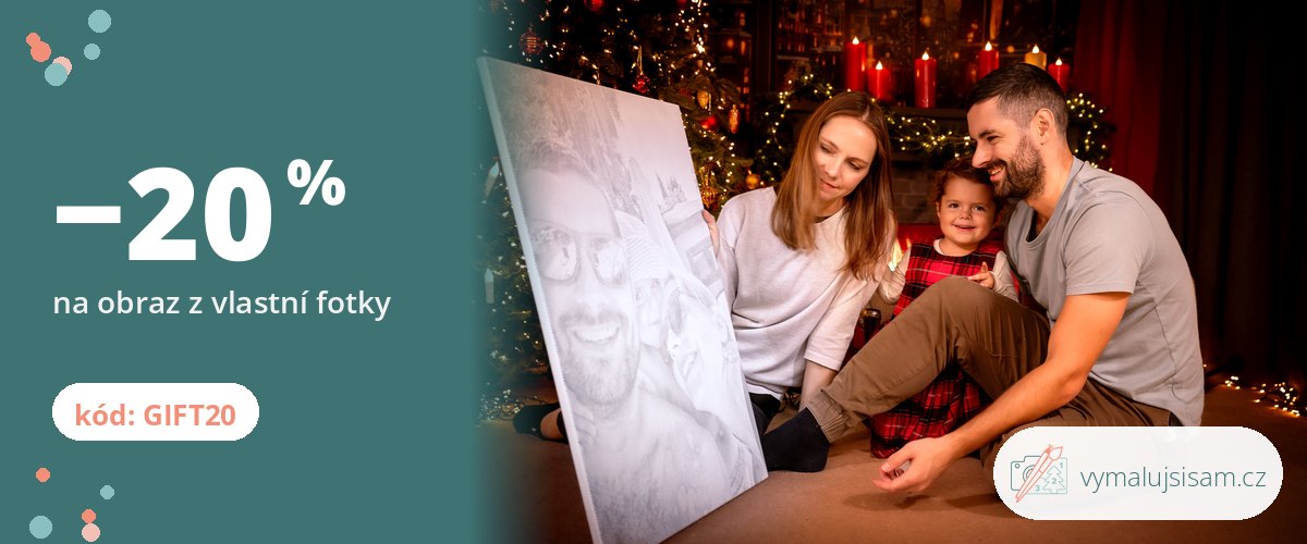 Sleva 20 % na obraz z vlastní fotky s kódem GIFT20