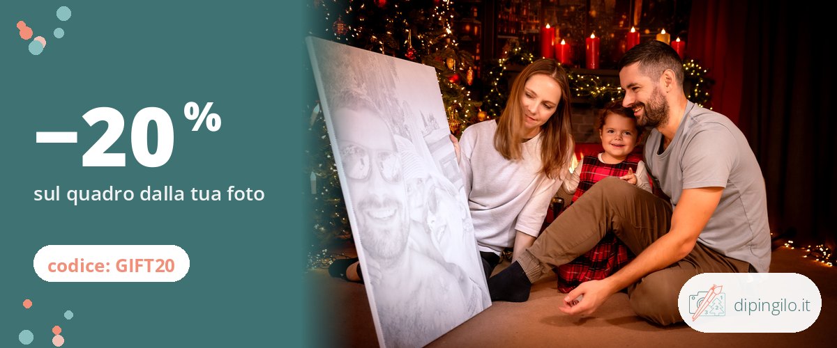 Sconto del 20 % sul quadro dalla tua foto con il codice GIFT20