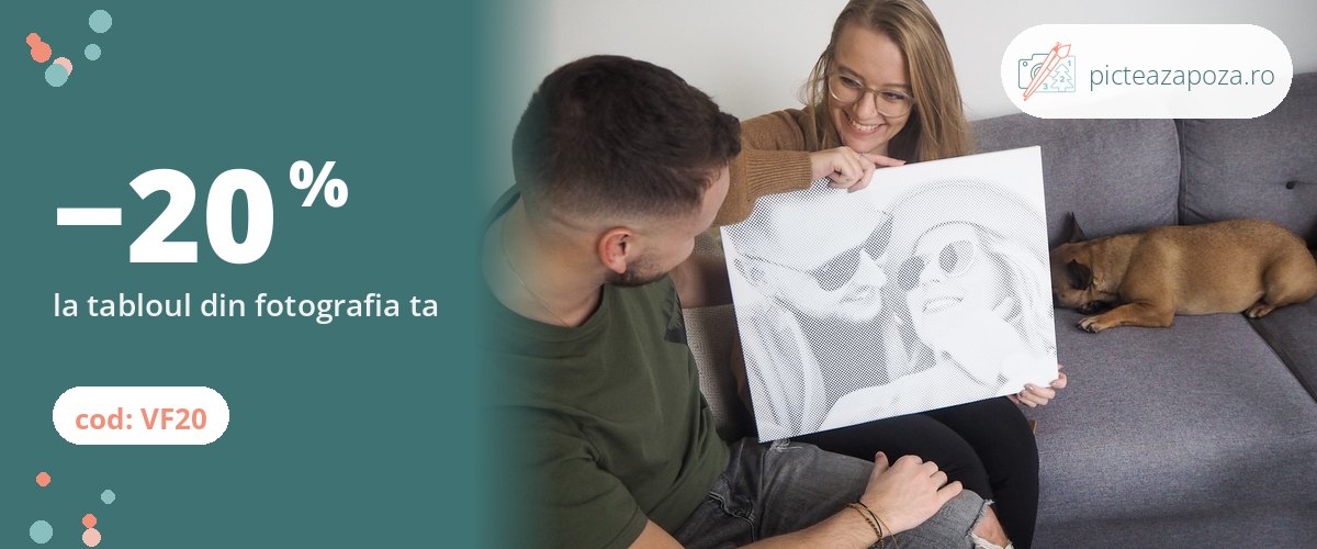 20 % reducere la tabloul din fotografia ta cu codul VF20